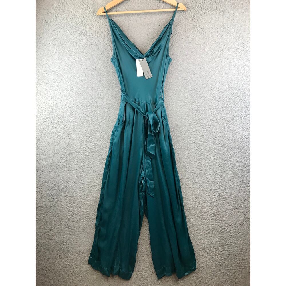 NEW Anthropologie Bl-nk Alizia Cowl Neck Jumpsuit L Sleeveless